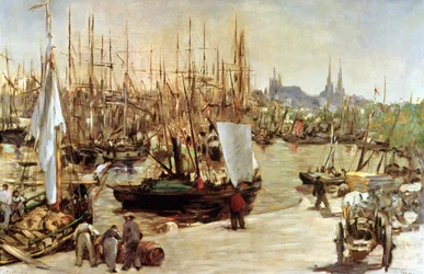 Le port de Bordeaux, 1871